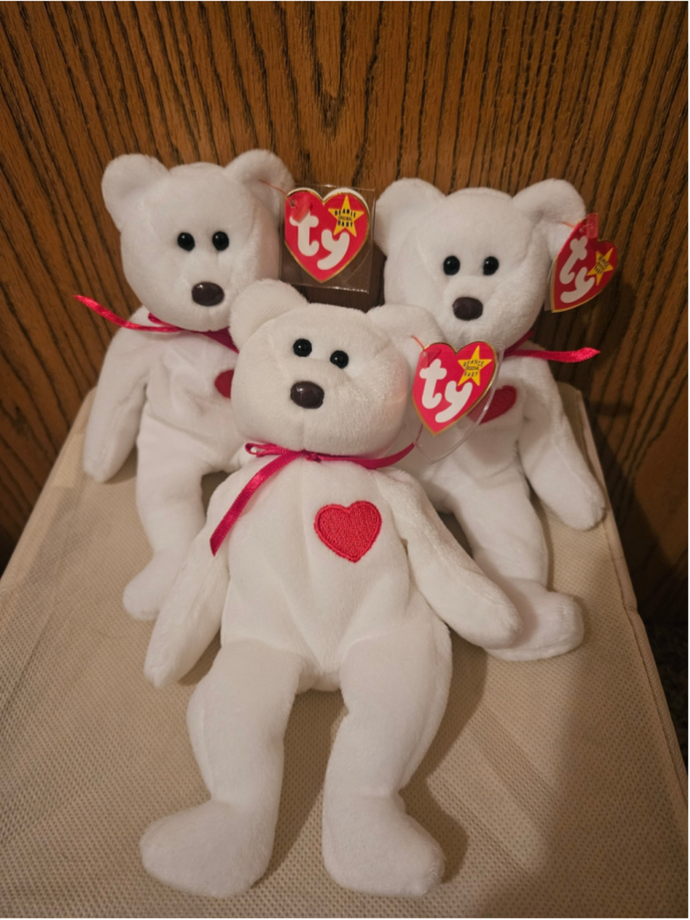 Ty Beanie Baby Valentino Set of 3